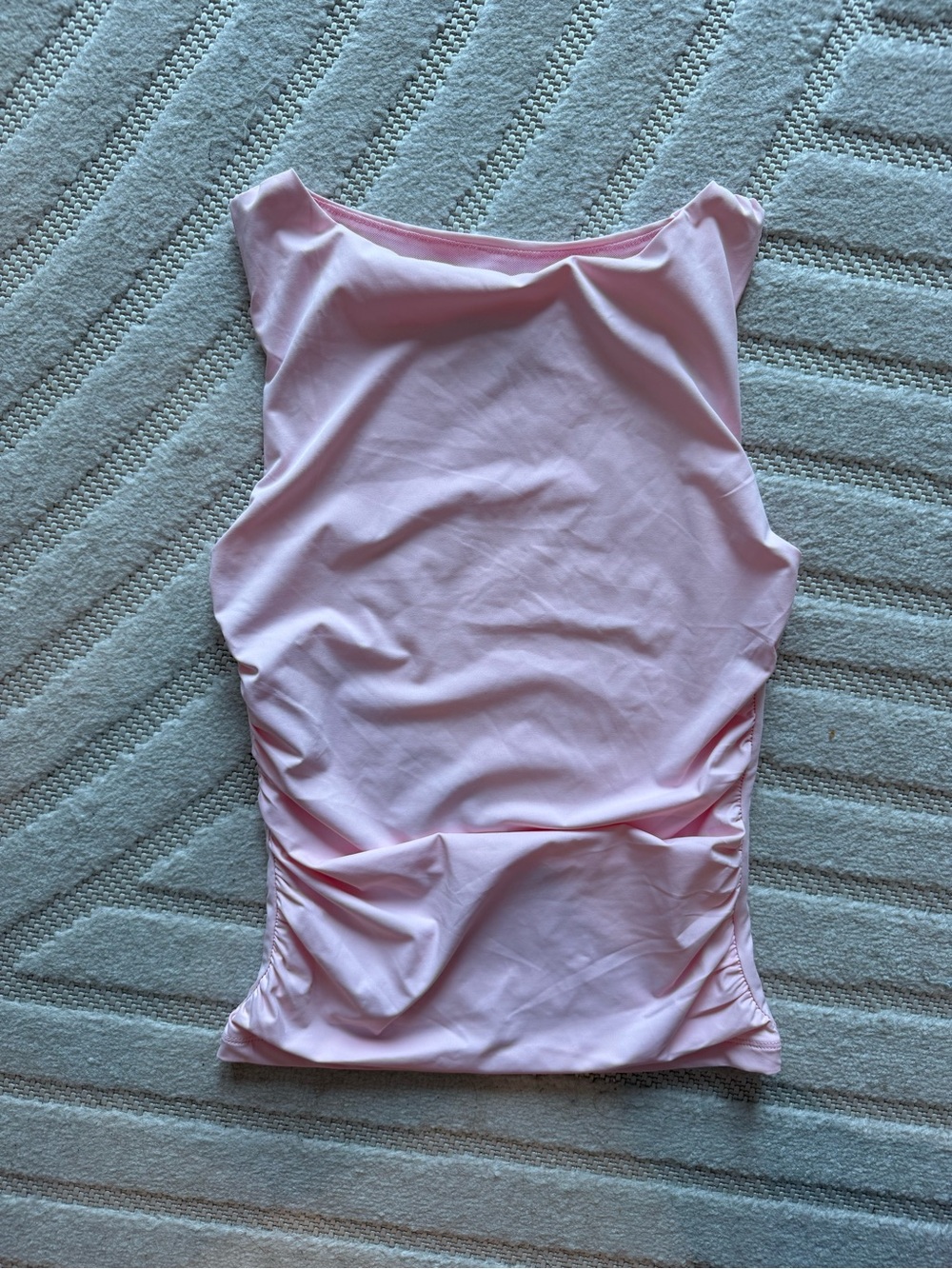Women’s Pink Ruched Tank Top